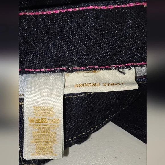 Kate Spade Jeans Kate Spade Broome Street Dark Blue Denim Skinny Jeans Sz 29 - Picture 9 of 16